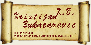 Kristijan Bukatarević vizit kartica